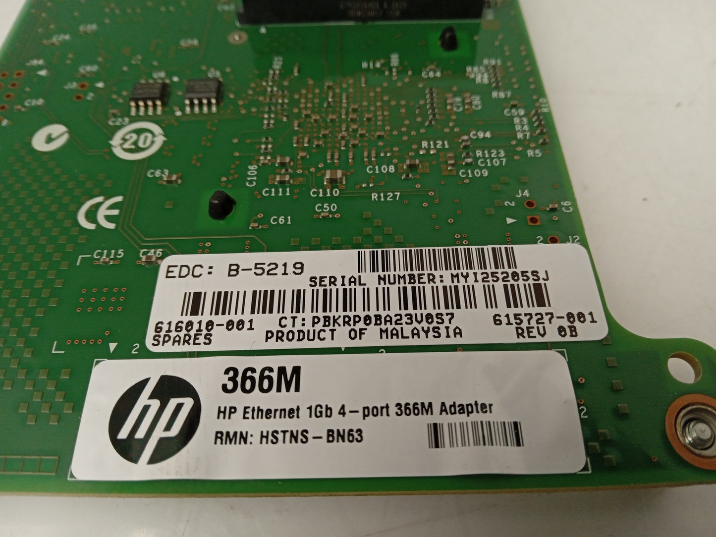 HP 1Gbps Network Interface Ethernet Adapter Card 615727-001 616010-001