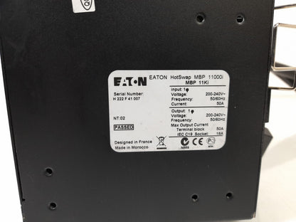 Eaton MBP11KI Eaton HotSwap MBP Maintenance Bypass PDU