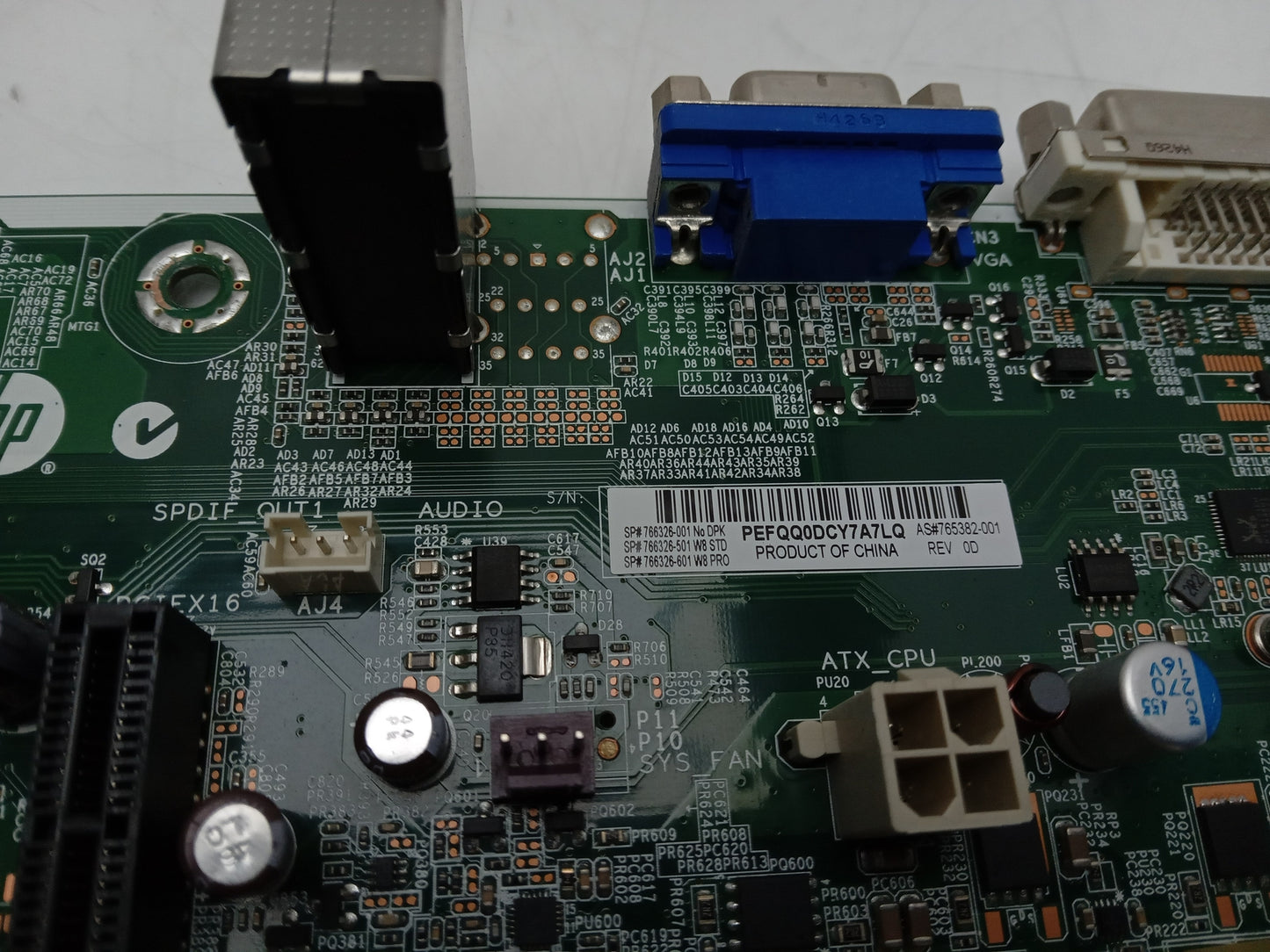 HP Pro 3500 G2 MT Socket 1155 DDR3 Motherboard With I/O Shield 765382-001