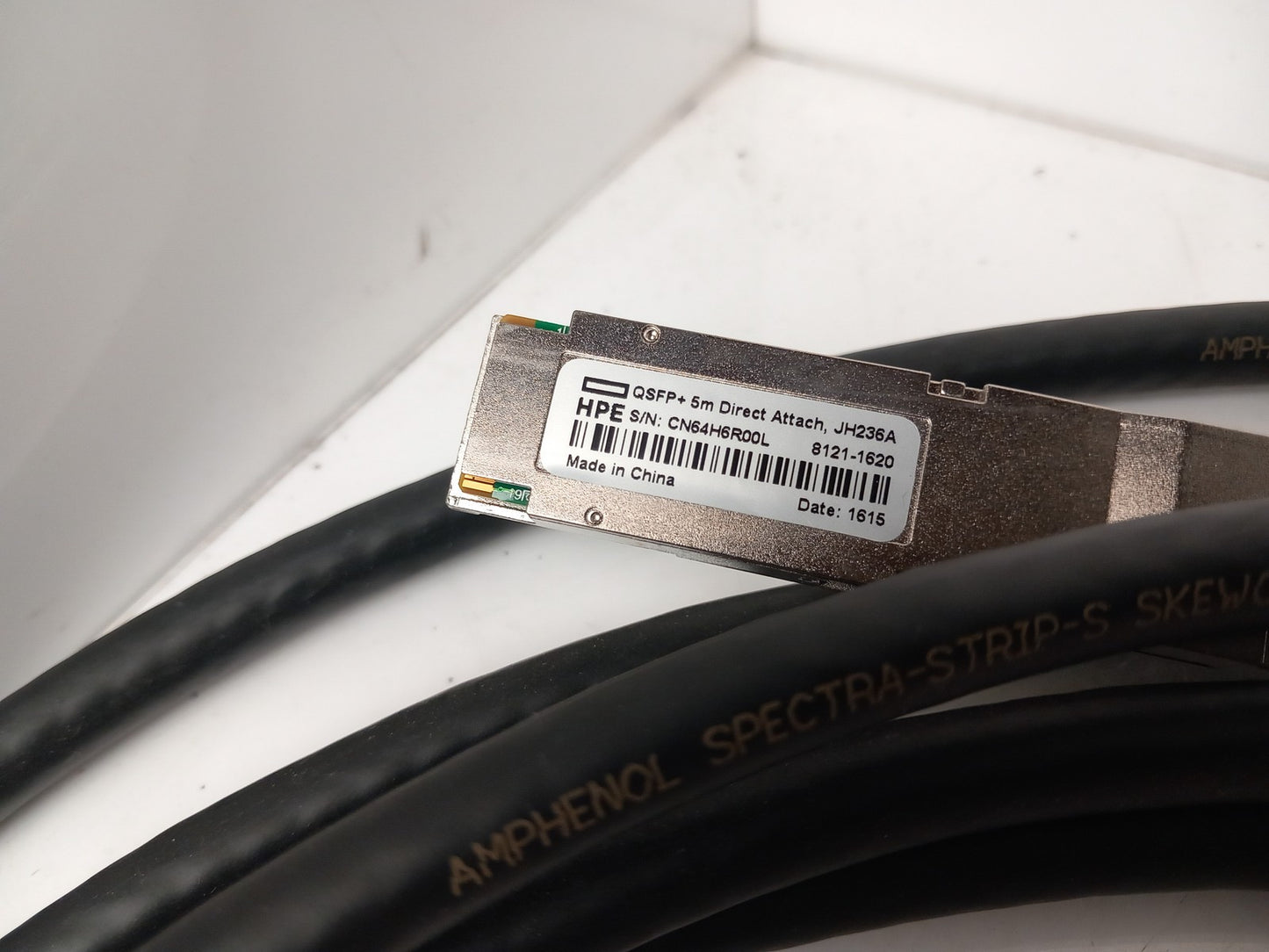 HP X242 40G QSFP+ 5m DAC InfiniBand Cable 8121-1628 JH236A