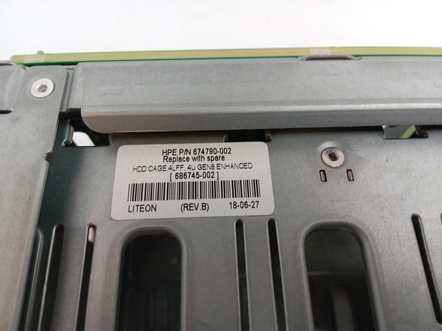 HP ML150 G9 Server 3.5" 4 Bay HDD Cage & Backplane 822755-001 765754-001