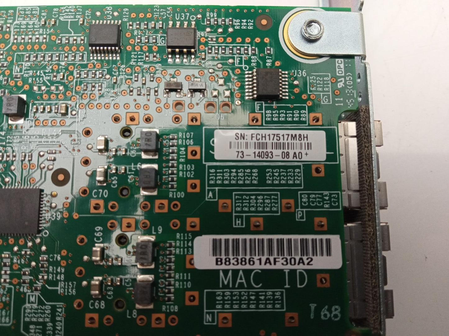 Cisco Dual Port 10G PCIe Fibre Card 73-14093-08 68-4205-08 UCSC-PCIE-CSC-02 V03