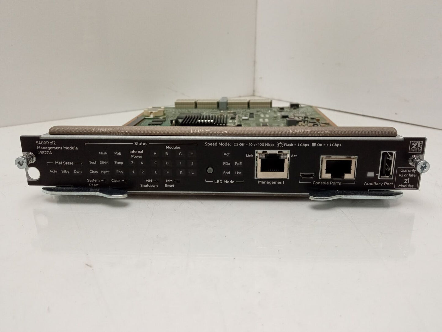 HP Aruba 5400R ZI2 Management Module Card J9827A 5066-2201