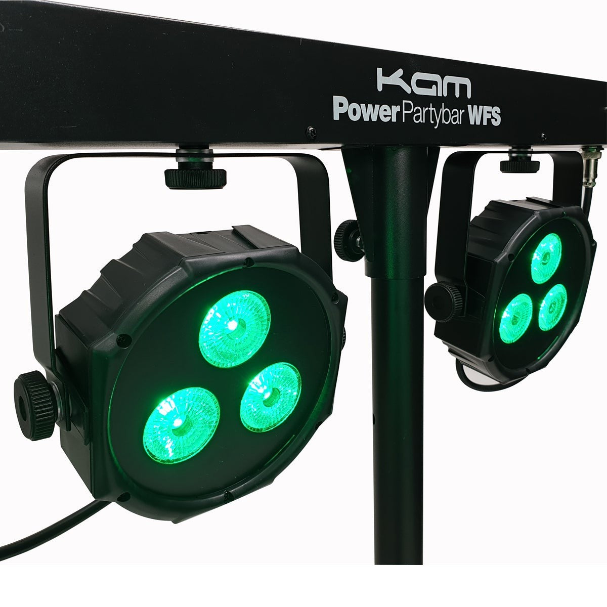 KAM Power Party Bar WFS Lights - With Lights / Stand / Footswitch & Bag