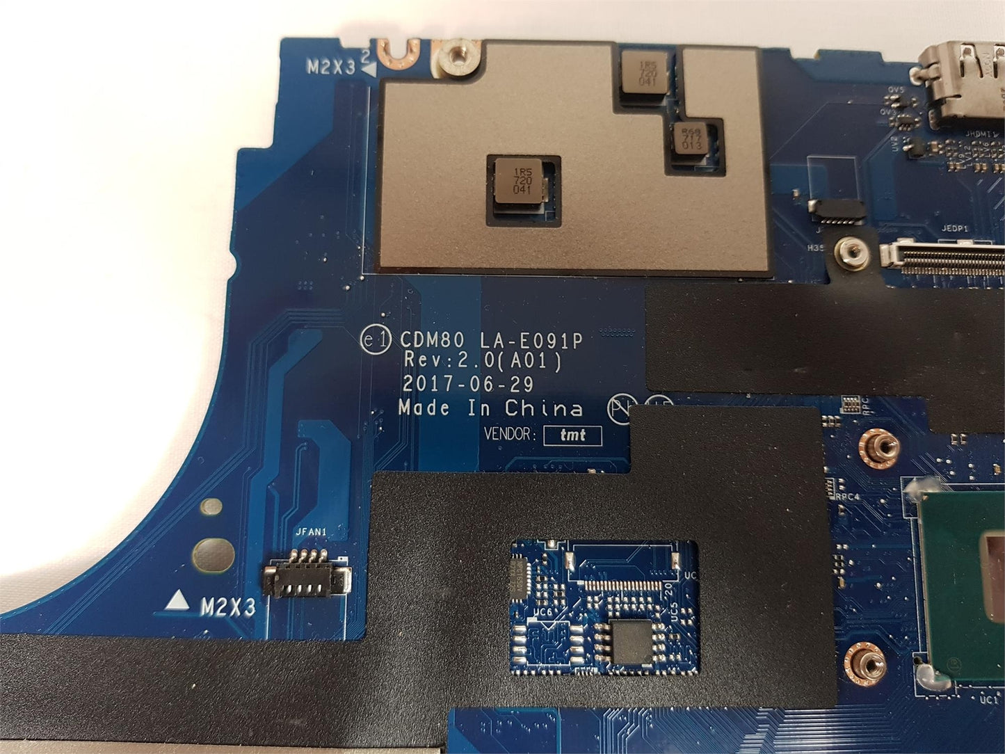 Dell Latitude 5580 Laptop Motherboard With i5-7200U 2.50 GHz CPU 025W0N 25W0N