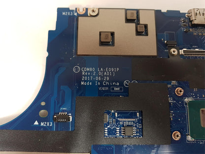 Dell Latitude 5580 Laptop Motherboard With i5-7200U 2.50 GHz CPU 025W0N 25W0N
