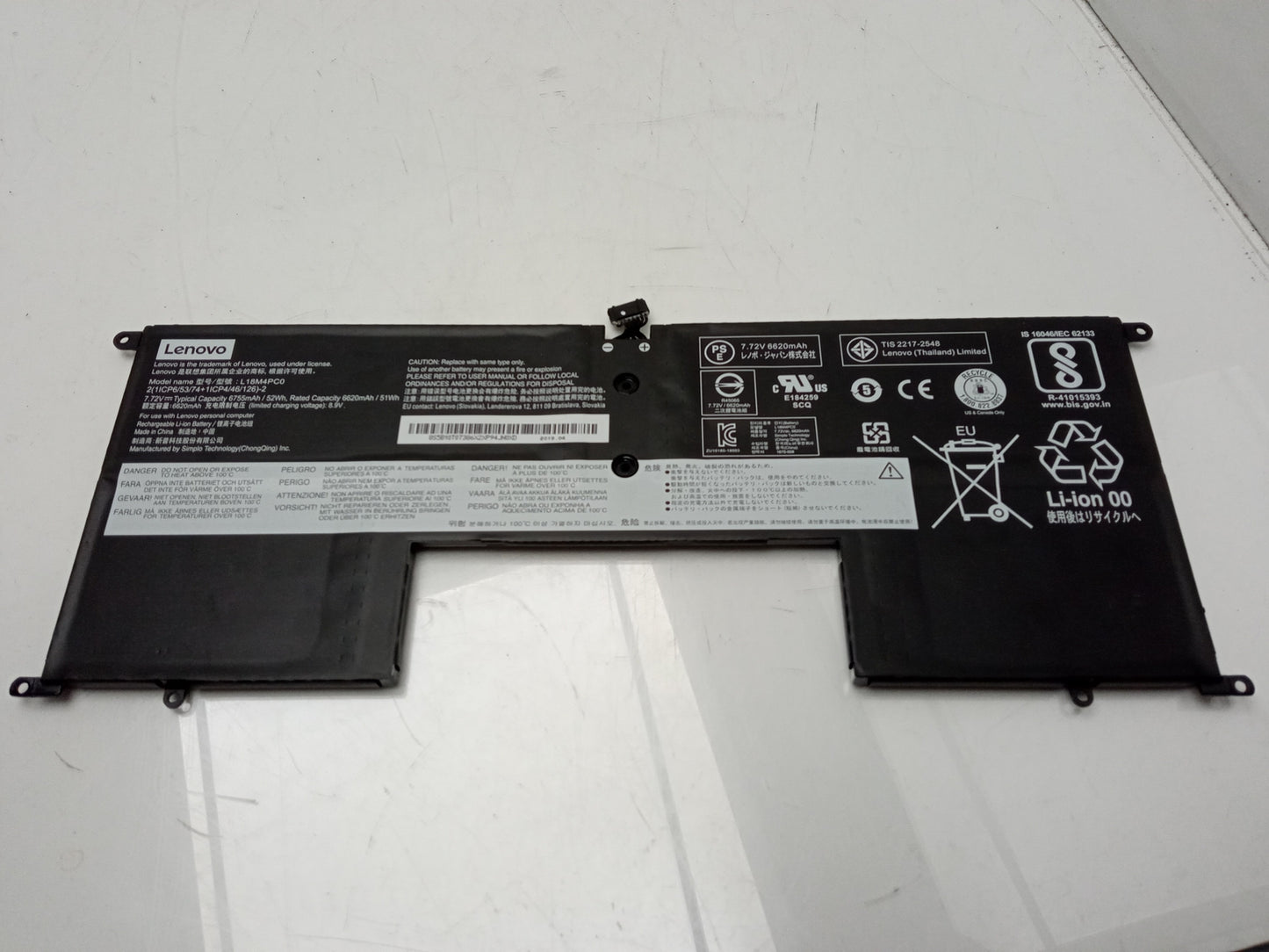 Lenovo 52Wh 7.72V 6755 mAh Replacement Laptop Battery L18M4PC0