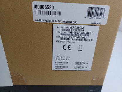 WASP WPL308M Compact Thermal Transfer POS USB Serial LAN Label Printer