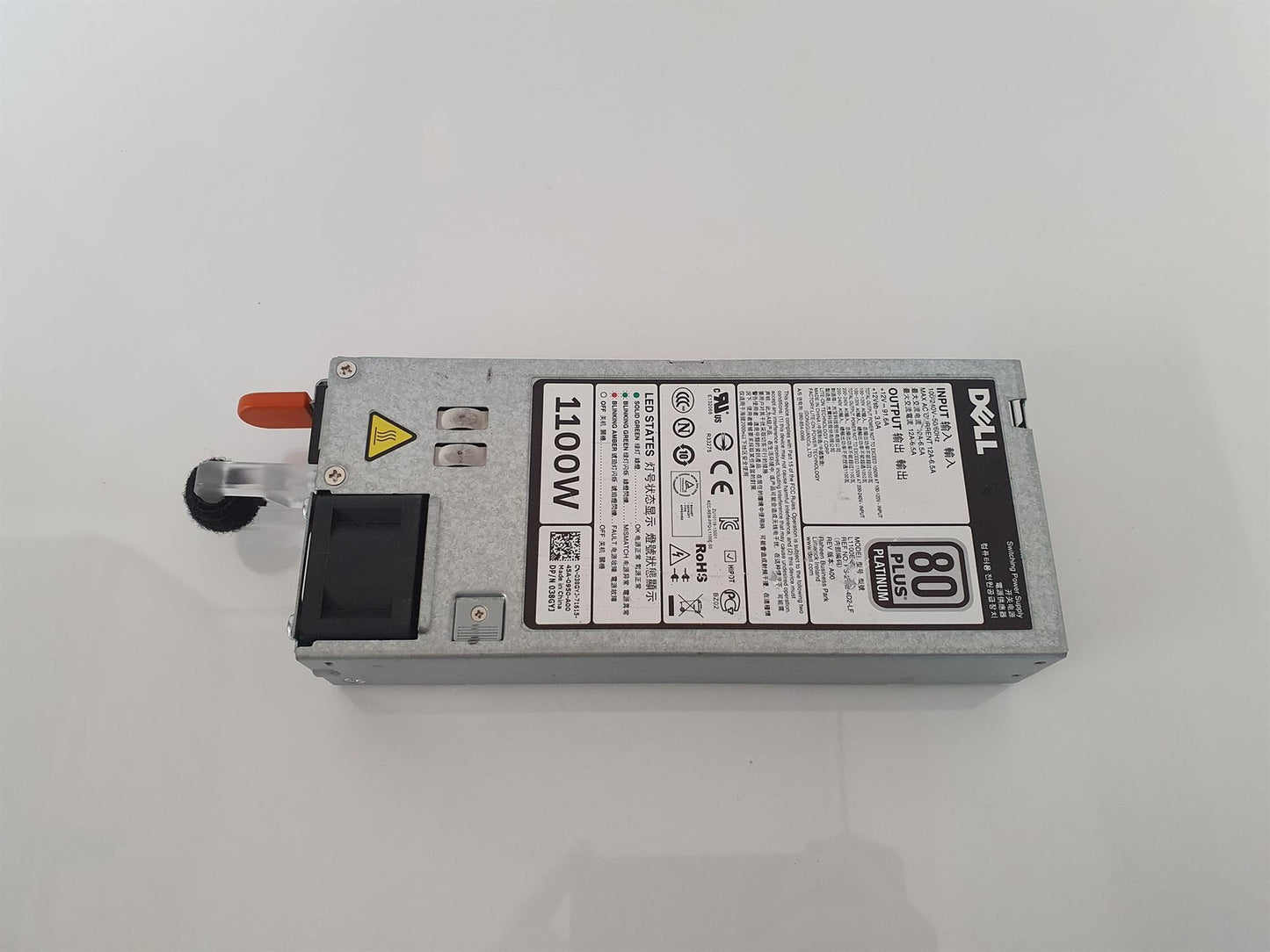 Dell PowerEdge R620 R720 R820 1100W Server Power Supply Unit 038GYJ 38GYJ