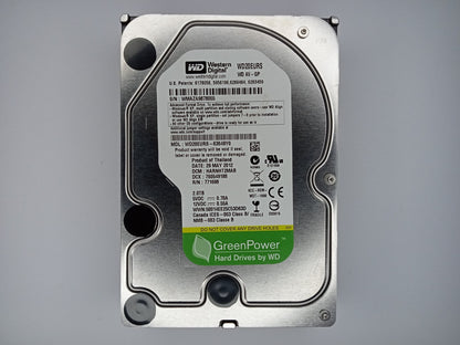 Western Digital WD WD20EURS-63S48Y0 AV-GP 2TB 3.5" Desktop Hard Drive SATA