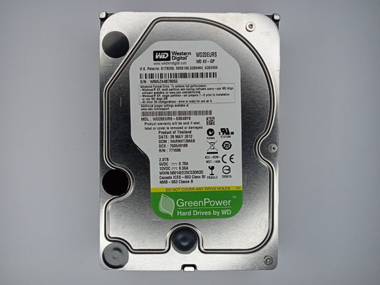 Western Digital WD WD20EURS-63S48Y0 AV-GP 2TB 3.5" Desktop Hard Drive SATA