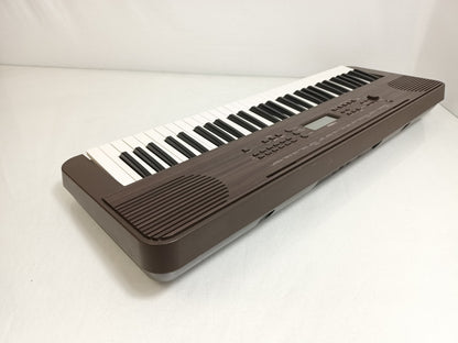 Yamaha PSR-E360DW Portable 61 Key Electric Keyboard Piano - Dark Walnut