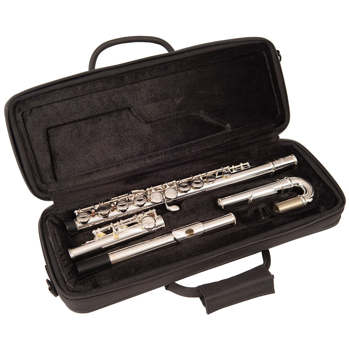 Odyssey Debut Curved Head Closed Hole 'C' Flute Outfit - With Case