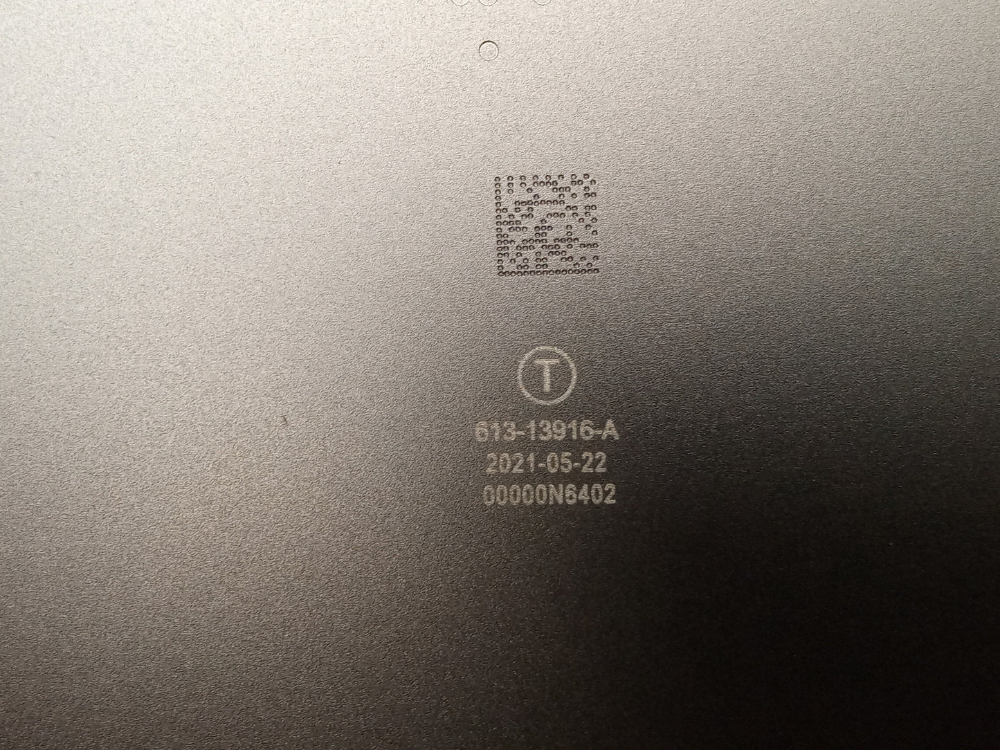 Apple MacBook Pro A2338 Space Grey Bottom Chassis Panel Lid 613-13916-A