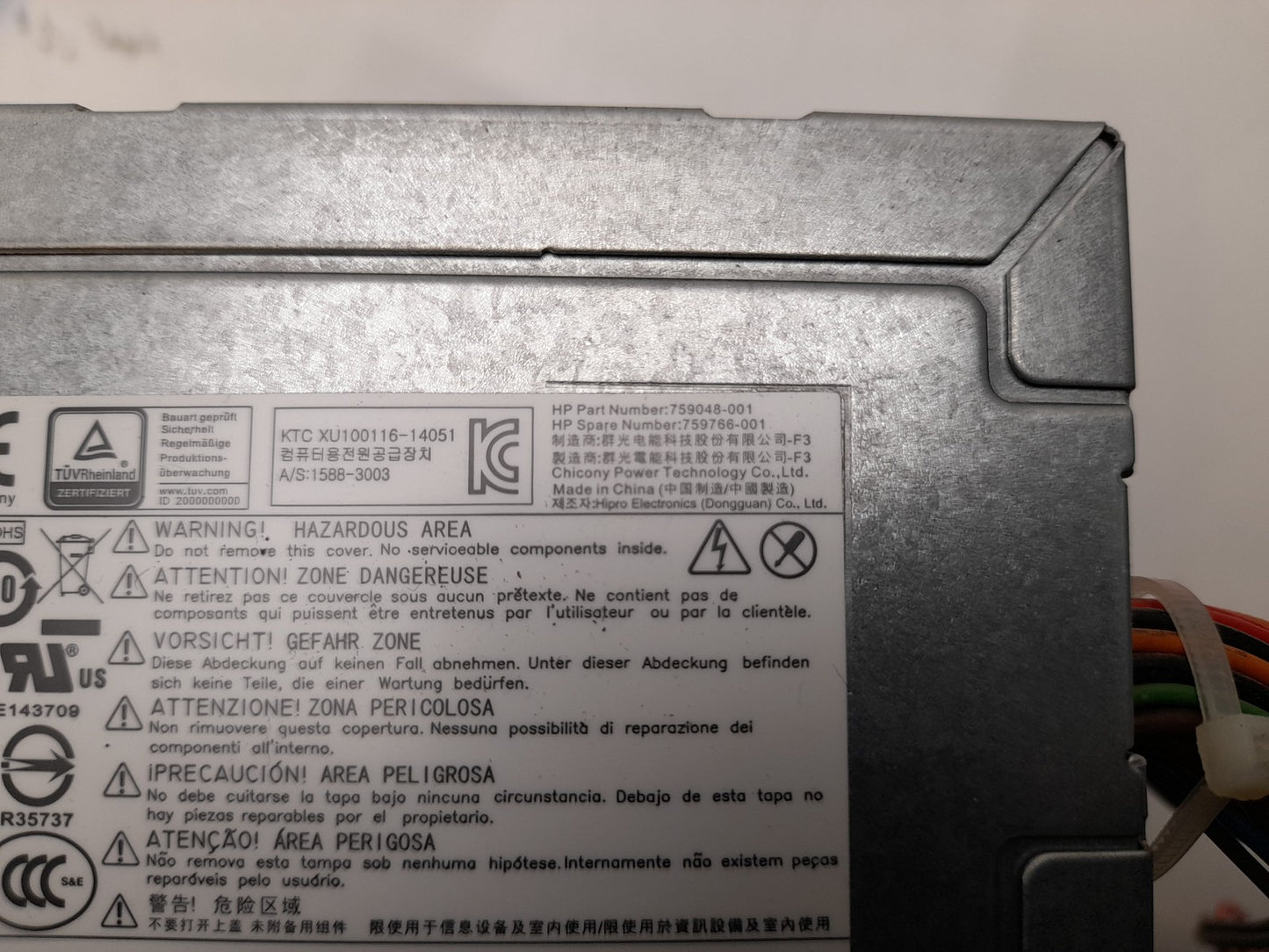 HP ProDesk 490 G2 300W Power Supply Unit 759048-001 759766-001