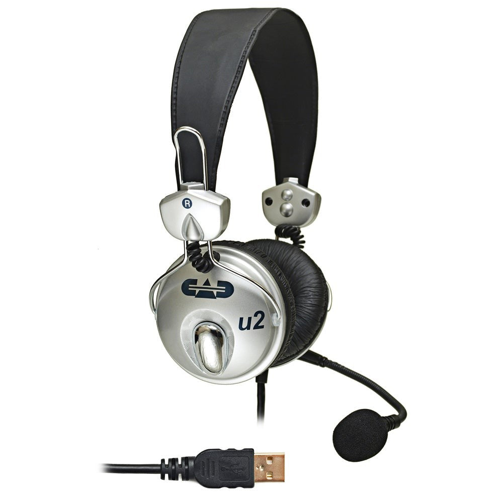 CAD U2 USB Stereo Headphones with Cardioid Condenser Microphone