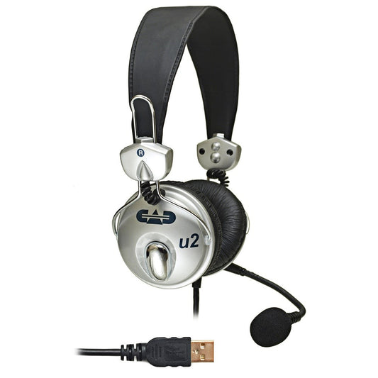 CAD U2 USB Stereo Headphones with Cardioid Condenser Microphone