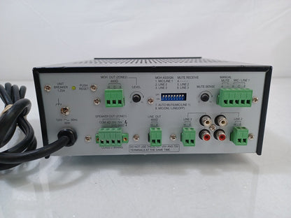 Toa Electronics BG-220 Amplifier & Mixer - 120V US Plug