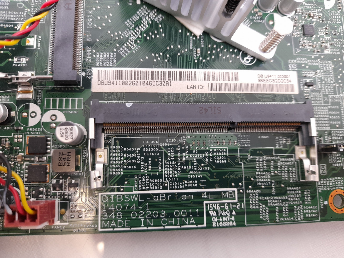 Acer DIBSWL-aBRIAN 4L MB DDR3 Motherboard With I/O Shield