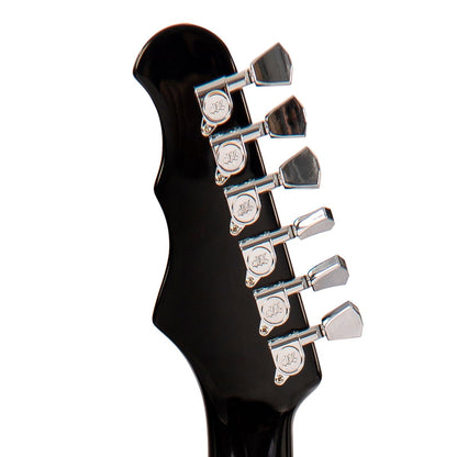 Fret-King Elise Custom With Vintage Style Vibrato Electric Guitar ~ Gloss Black