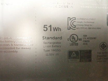 Dell 51Wh 11.55V Replacement Laptop Battery YM15G
