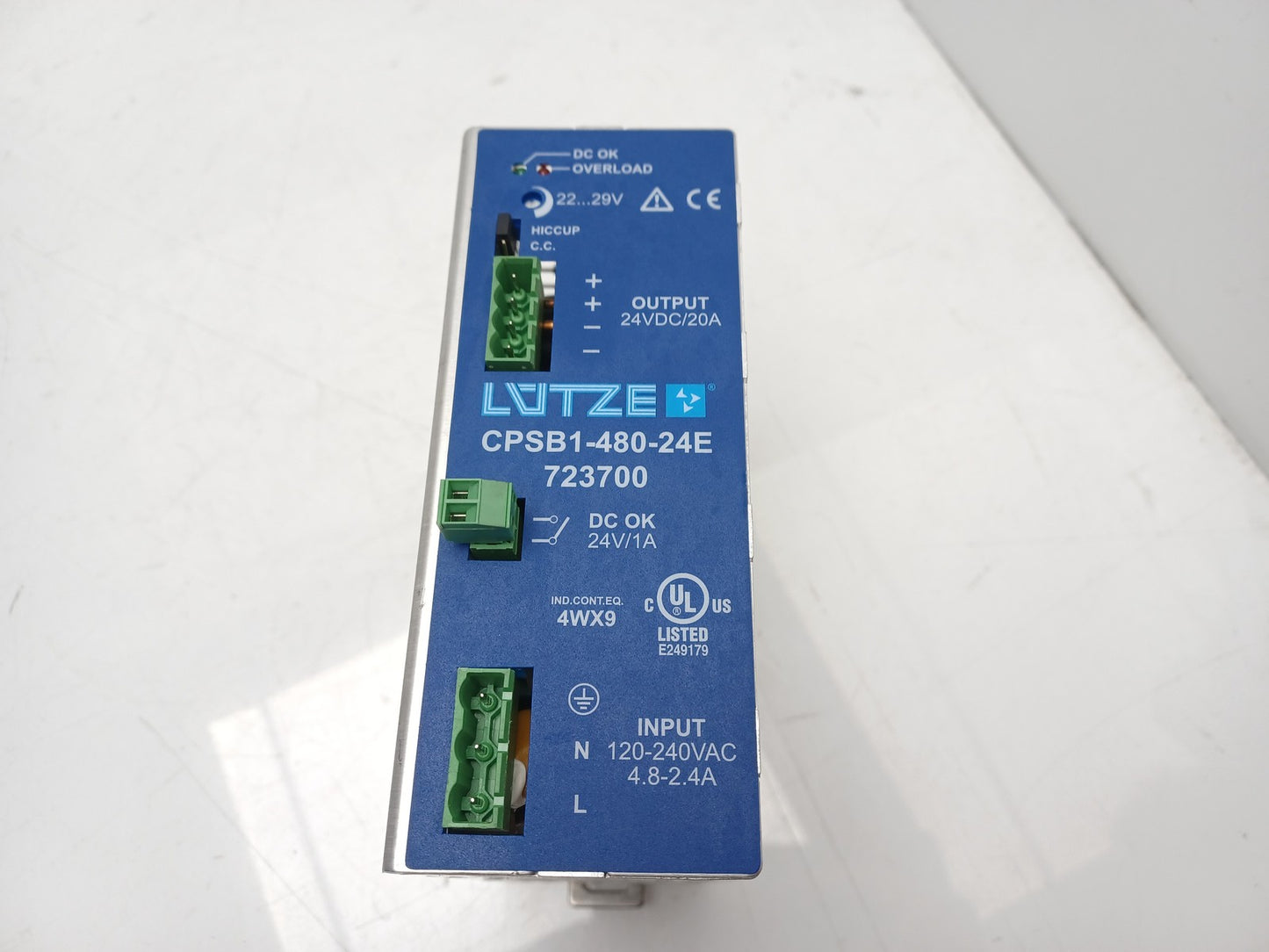Luetze CPSB1-480-24E 30W Power Supply Unit 723700