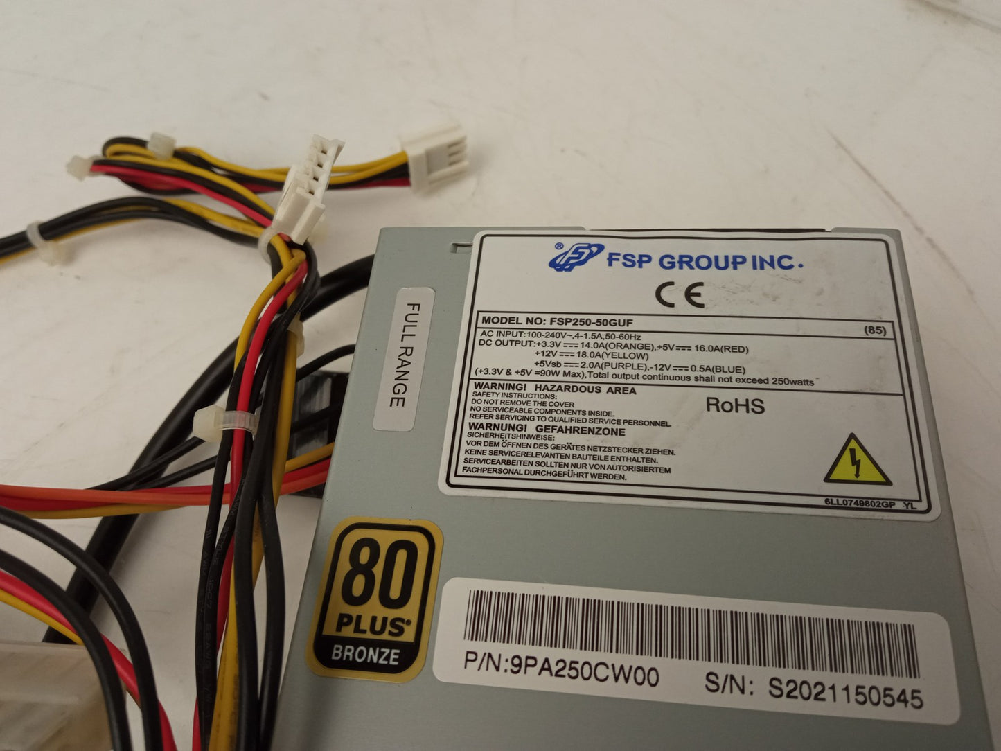 FSP Group 250W Power Supply Unit FSP250-50GUF
