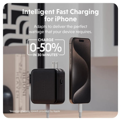 Targus HyperJuice 100W USB-C GaN Travel Charger Black HJ1002BKWWGL