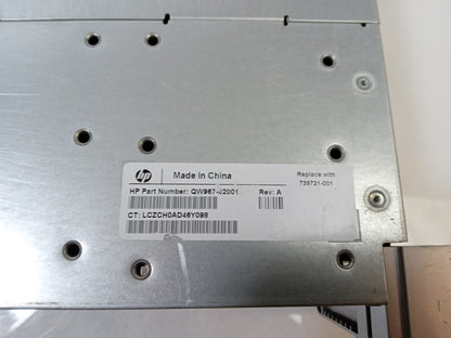HP Enterprise D3700 2.5" HDD 25 Bay Enclosure Storage Array QW967-62001