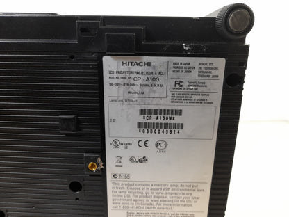 Hitachi CP-A100 Ultra Short Throw 3LCD Projector - 365 Lamp Hours