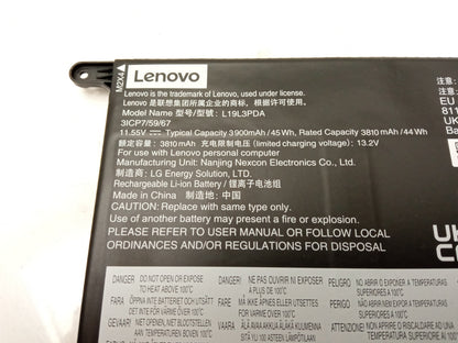 Lenovo 44Wh 11.55V 3900mAh Replacement Laptop Battery L19L3PDA