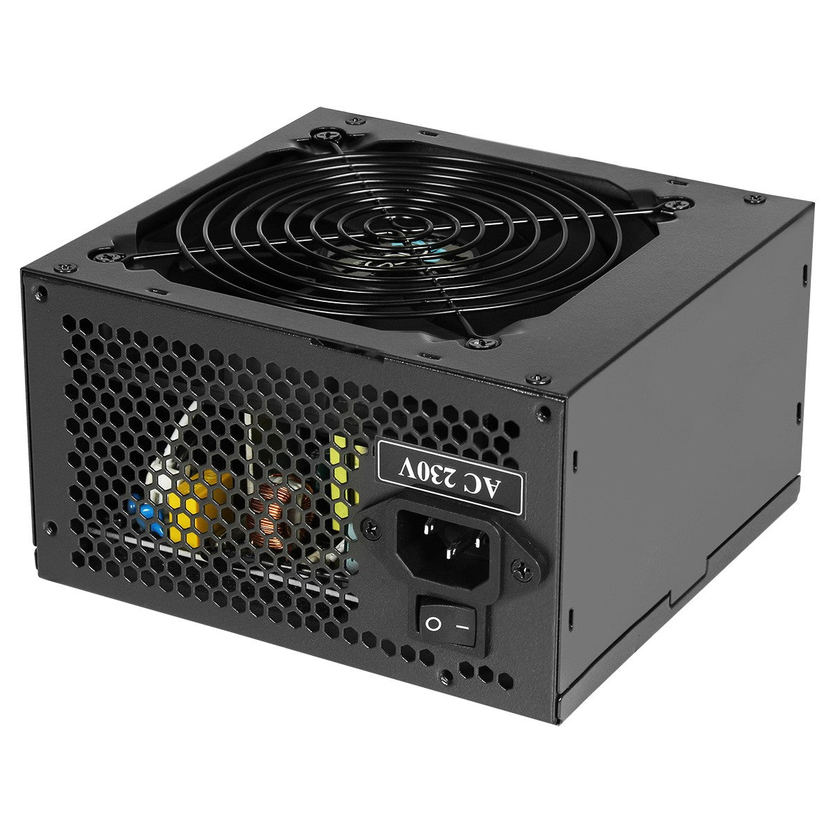 ACE 500W Black ATX Desktop Gaming PC - PSU Power Supply 120mm Red Cooling Fan