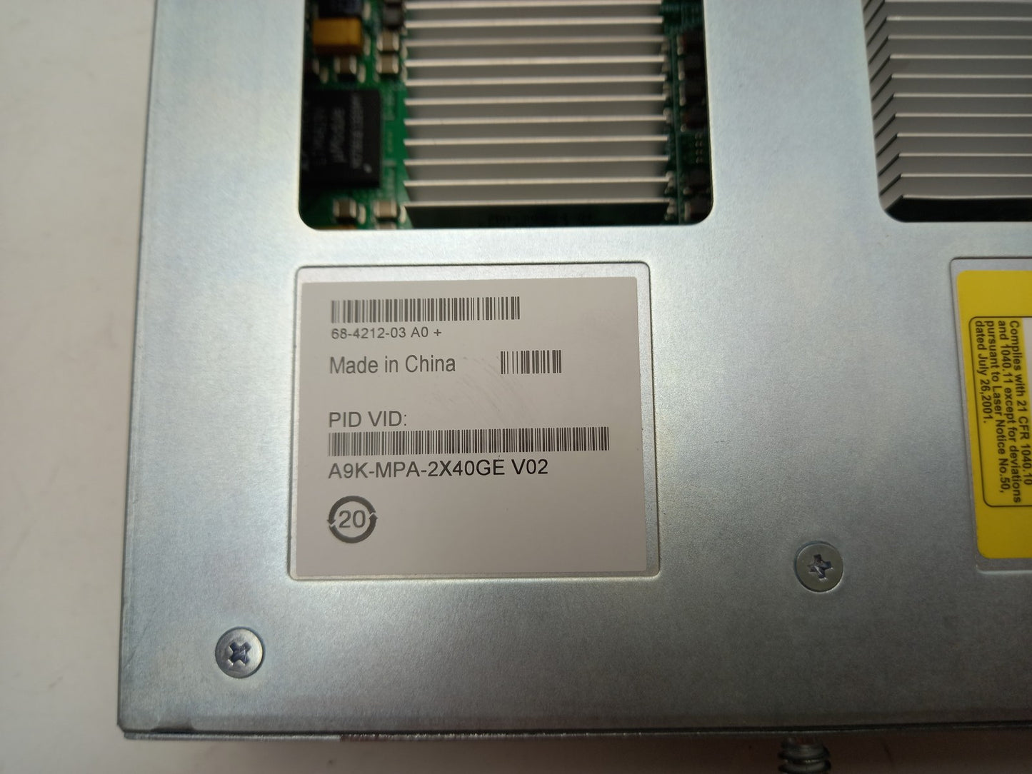 Cisco ASR 9000 Series Dual Port 40GE Modular Port Adapter A9K-MPA-2X40GE