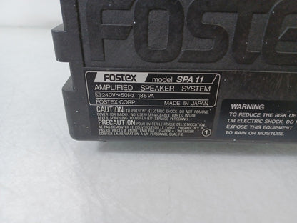 Fostex Spa 11 Amplified Speaker System Built-In 100 Watt RMS Amplifier - No Plug