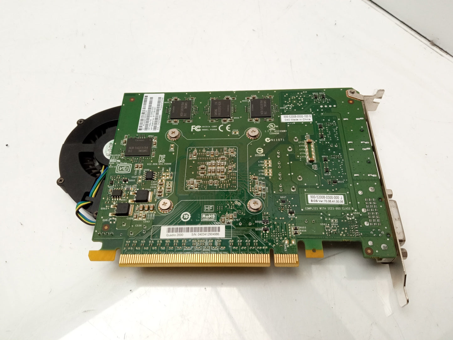 Job Lot 3x HP NVIDIA Quadro 2000 1GB Video Graphics Card 612952-003 671136-001