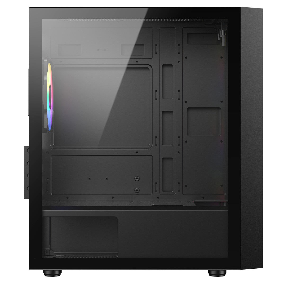 CiT Luna Airflow Micro-ATX Black PC Gaming Case Mesh Front Panel ‎CIT-LUNA-BLK