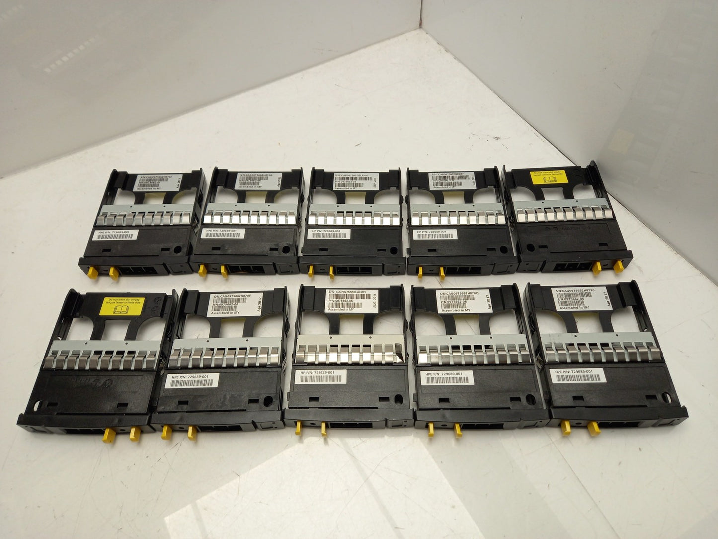 Job Lot 10x HPE 3PAR 2.5" SFF Blank HDD Filler Caddy 729689-001