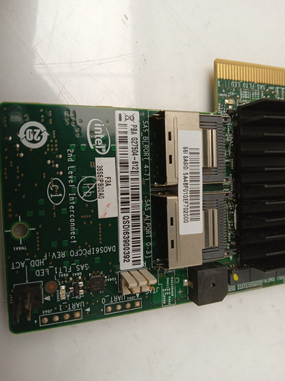 Intel G27504-612 8 Port PCIe SAS SATA Raid Controller Card DA0S6IPCCF0