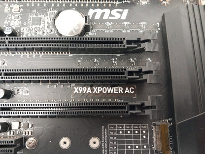 MSI X99A XPower AC Socket LGA2011-3 DDR4 M.2 ATX Motherboard With I/O Shield