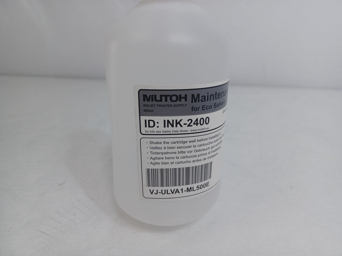 Mutoh VJ-ULVA1-ML500E LED-UV Maintenance Cleaner 500ml Unopened Expiry 11/12/25