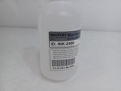 Mutoh VJ-ULVA1-ML500E LED-UV Maintenance Cleaner 500ml Unopened Expiry 11/12/25