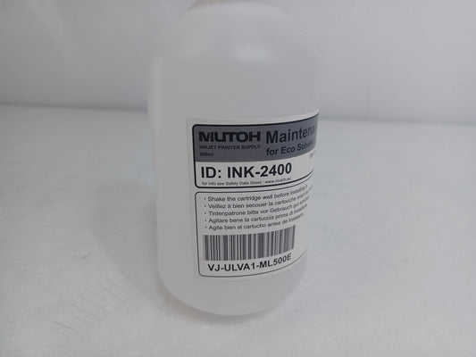 Mutoh VJ-ULVA1-ML500E LED-UV Maintenance Cleaner 500ml Unopened Expiry 11/12/25