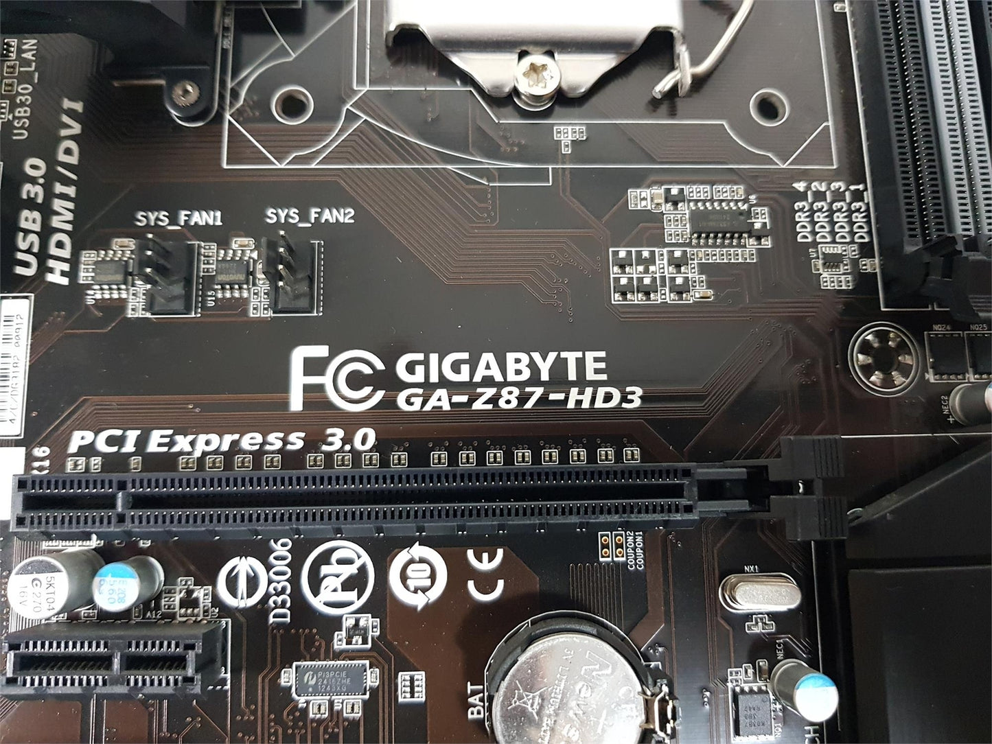 Gigabyte GA-Z87-HD3 Socket LGA1150 DDR3 ATX Motherboard with I/O Shield
