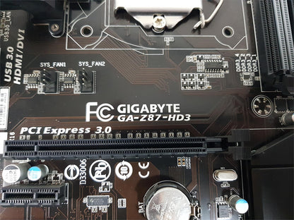 Gigabyte GA-Z87-HD3 Socket LGA1150 DDR3 ATX Motherboard with I/O Shield