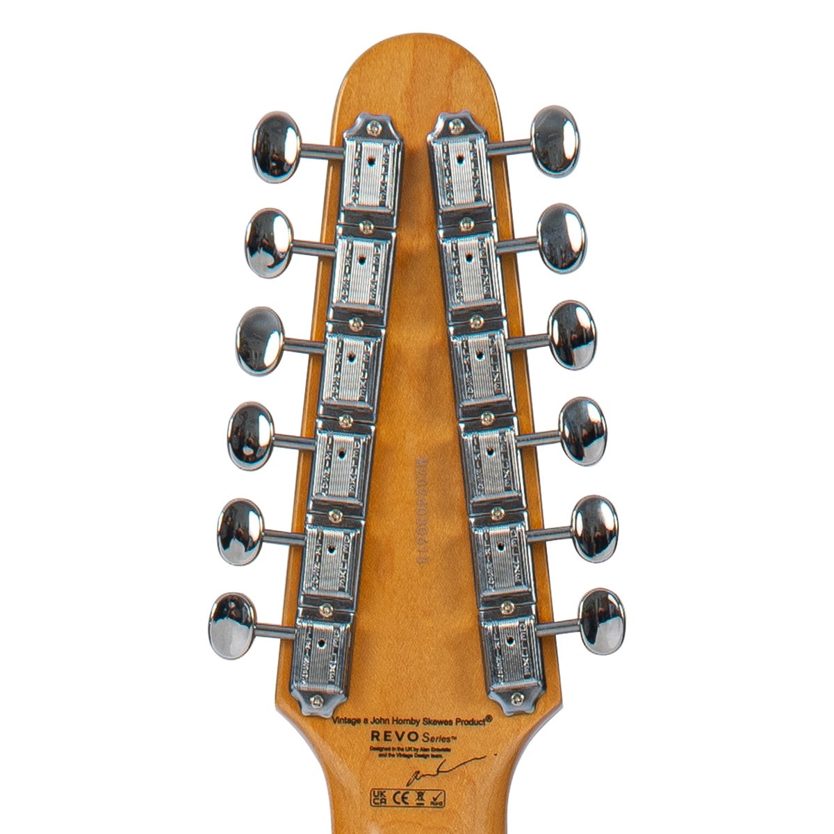 Vintage REVO Series 'Surfmaster Thinline 12' Electric Guitar ~ Boulevard Black