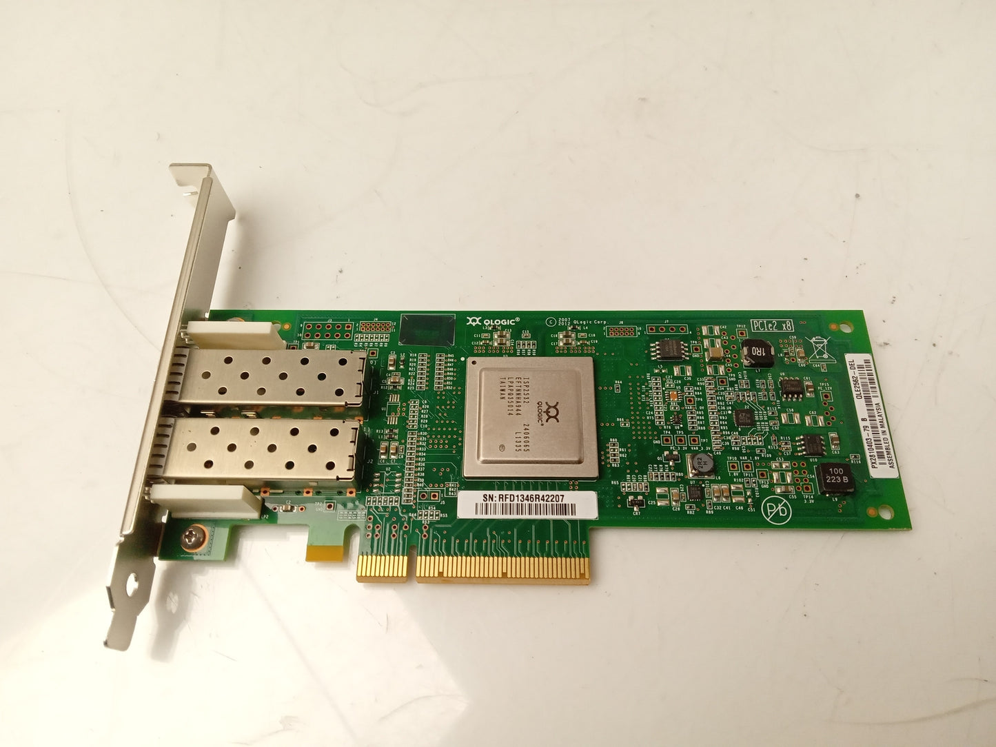 Dell QLogic QLE2562-DEL 8Gb/s Dual Fibre PCI-E Host Bus Adapter 0MFP5T MFP5T