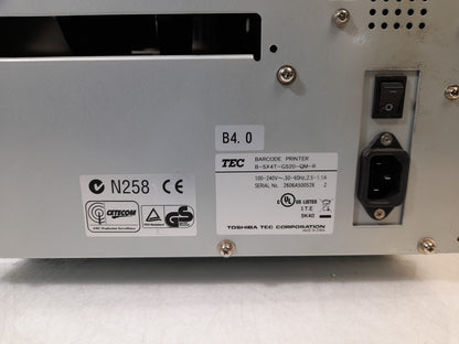 Toshiba TEC B-SX4T Serial Parallel Thermal Label Printer - Faulty Print Head