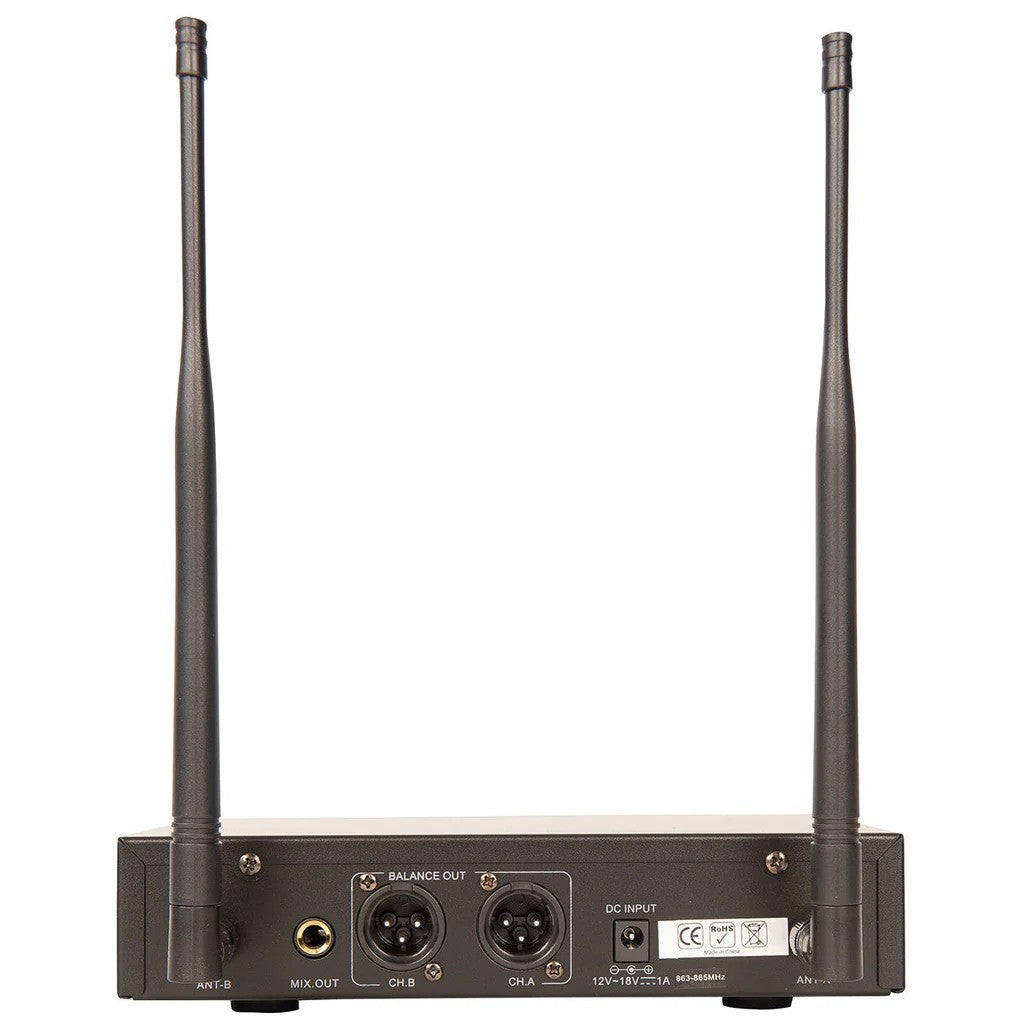 KAM KWM1940 Dual UHF Multi Channel Professional Wireless Microphone System