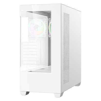 CiT Sense White Dual Tempered Glass Panelling ATX PC Gaming Case CIT-SENSE-W
