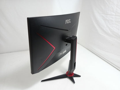 AOC C27G2ZU/BK 27" HDMI DP 1920x1080 Curved Gaming Monitor With Stand, PSU & HDMI Cable